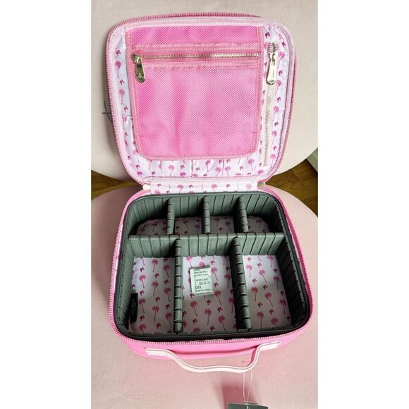 IMPRESSIONS VANITY BARBIE PINK COSMETIC BAG WITH REMOVABLE DIVIDERS ~ NEW - Picture 10 of 11